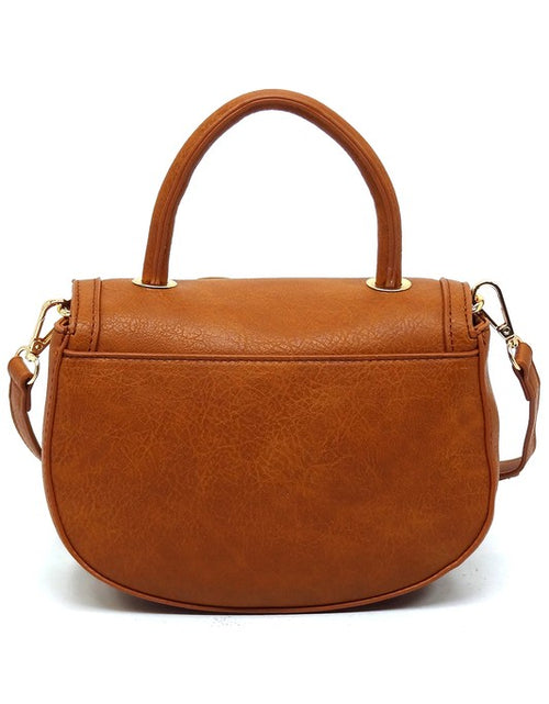 Load image into Gallery viewer, Fashion Flap Saddle Satchel
