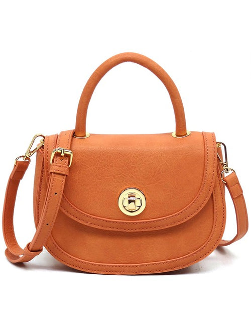 Load image into Gallery viewer, Fashion Flap Saddle Satchel
