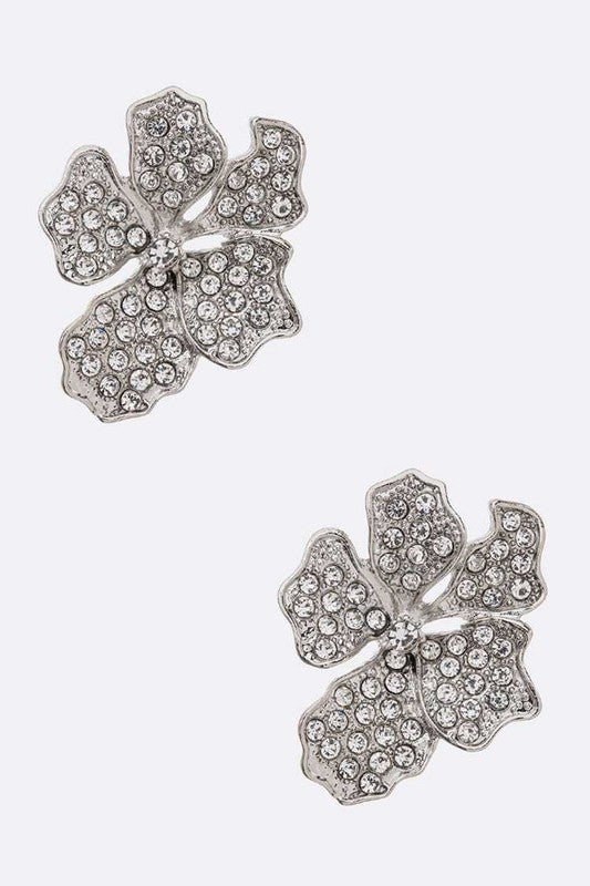 Crystal Flower Fashion Earrings
