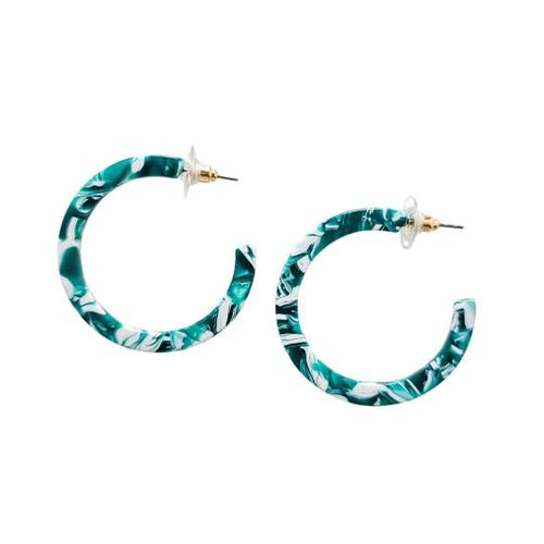 Load image into Gallery viewer, Camy Hoops - Sea Green
